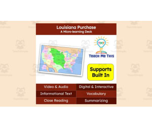 Louisiana Purchase | Reading Comprehension Deck | Interactive Lesson