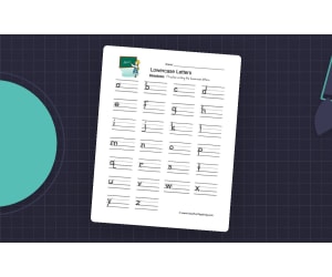 Lowercase Letters Writing Worksheet