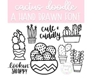 LSF Doodle Font - Cactus