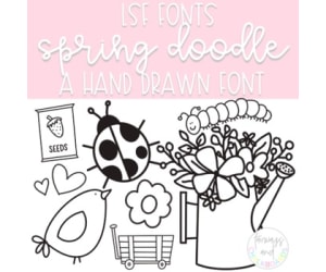 LSF Doodle Font - Spring