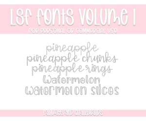 LSF Fonts: Volume 1
