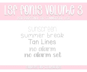 LSF Fonts: Volume 3