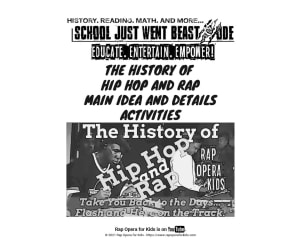 Main Idea and Details Activities: The History of Hip Hop | Nonfiction Passage with Questions