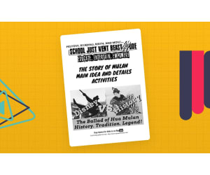 Main Idea and Details Activities: The Story of Mulan | Fiction Passage with Questions