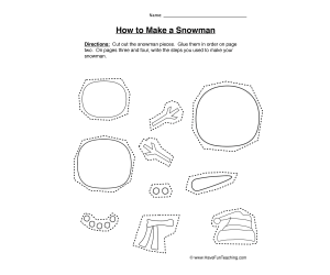Make a Snowman Worksheet