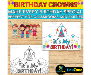 Make Your Celebration Shine with Editable Birthday Crowns and Hats!
