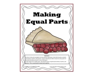 Making Equal Parts Fractions Activity