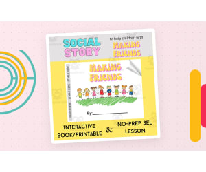 Making Friends | Interactive Book/Printable | Behavior Support Tool