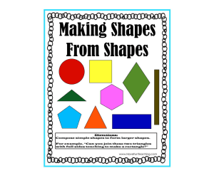 Making Shapes From Shapes Activity