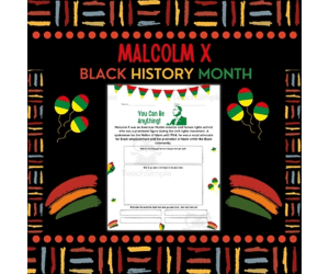 Malcolm X Biography Reading Black History Month Social Studies