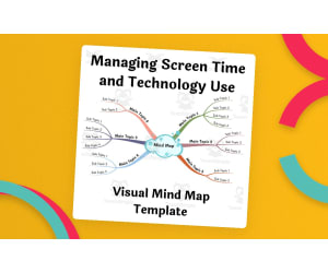 Managing Screen Time and Technology Use - Visual Mind Map (+Template)
