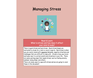 Managing Stress Hyperdoc