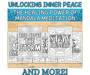 Mandala Magic: 10 Designs with Uplifting Messages for Mindful Coloring