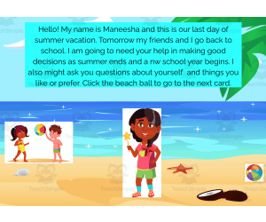 Maneesha Goes Back To School Boom Cards! An SEL Choose Her Fate Deck-With Audio & Handout!