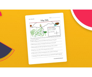Map Skills Worksheet – Scale & Legend Practice