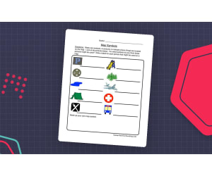 Map Symbols Worksheet – Label & Identify