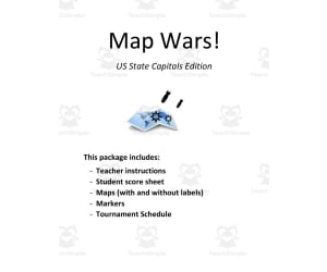Map Wars: U.S. State Capitals Edition | Interactive Geography Game