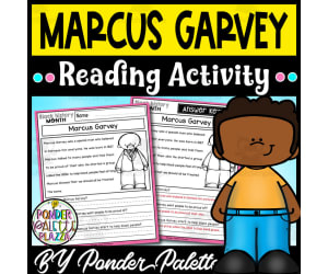 Marcus Garvey Reading Activity + Answers