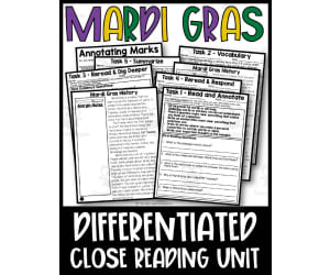 Mardi Gras Close Reading Packet