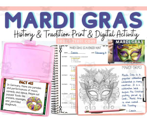 Mardi Gras Scavenger Hunt – Reading Comprehension