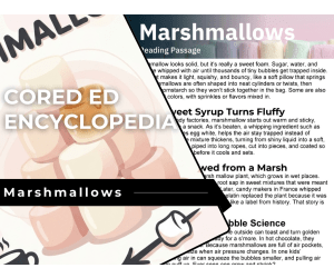 Marshmallows Reading Comprehension Passage - Cored Ed Encyclopedia