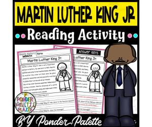 Martin Luther King Jr. Reading Activity + Answers
