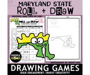 Maryland Roll and Draw Interactive Dice Game | Creative State Activity