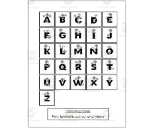 Match Letters - Identical and Non-identical Sorting Activity