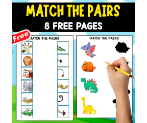 MATCH THE PAIRS | 8 FREE PAGES_J