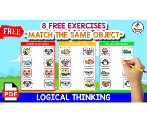 MATCH THE SAME OBJECT | ANIMALS THEMED