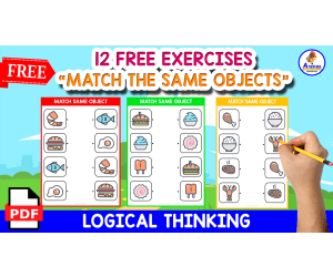 MATCH THE SAME OBJECT | WITH FOOD ICONS