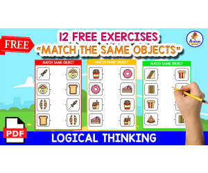 MATCH THE SAME OBJECTS | FOOD THEME FOR KIDS