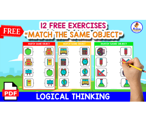 MATCH THE SAME OBJECTS | SCHOOL THEMED