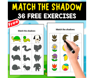 MATCH THE SHADOW | 36 FREE EXERCISES