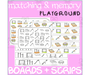 MATCHING & MEMORY BOARDS WITH STRIPS| PLAYGROUND