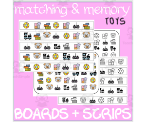 MATCHING & MEMORY BOARDS WITH STRIPS| TOYS