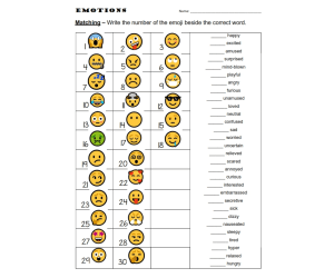 Matching Emoji's with the Emotion Activity