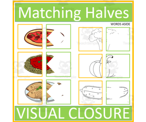 Matching Food Halves Visual Closure