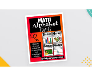 Math Alphabet Posters