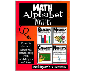Math Alphabet Posters