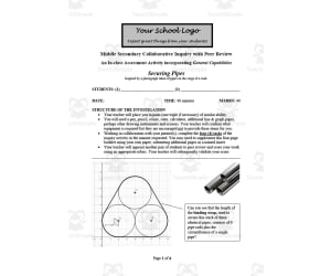 Math Assessment Activity: Securing Pipes