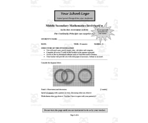 Math Assessment Activity: The Continuity Principle