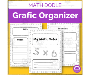 Math Doodle Themed Graphic Organizer