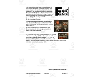 Math Fact Check: Train Stopping Distance