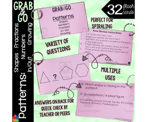 Math Flash Cards | Patterns