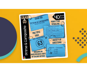 Math Flash Cards | Prime & Composite