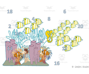 Math Mats: Counting by 2s - SET 15