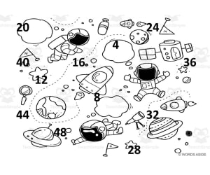 Math Mats: Counting by 4s - SET 16