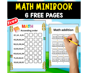 MATH MINIBOOK | 6 FREE PAGES | ACTIVITY BOOK