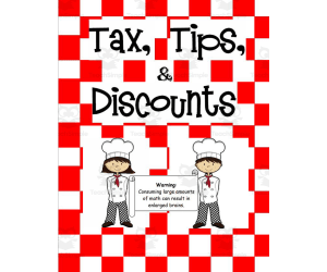 Math Munchies Cafe: Tips, Discounts, Tax, Percents